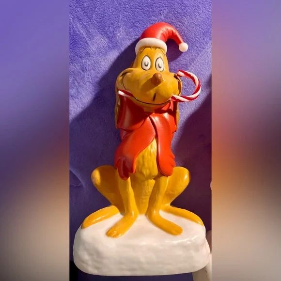 Christmas Grinch and Max Light up Blow mold Tabletop Decorations - Picture 2 of 7